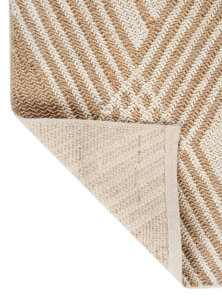 nomadic threads beige and brown jute and hemp flat weaves Rug - Backing Shot nomadic threads beige and brown jute and hemp flat weaves Rug - Backing Shot