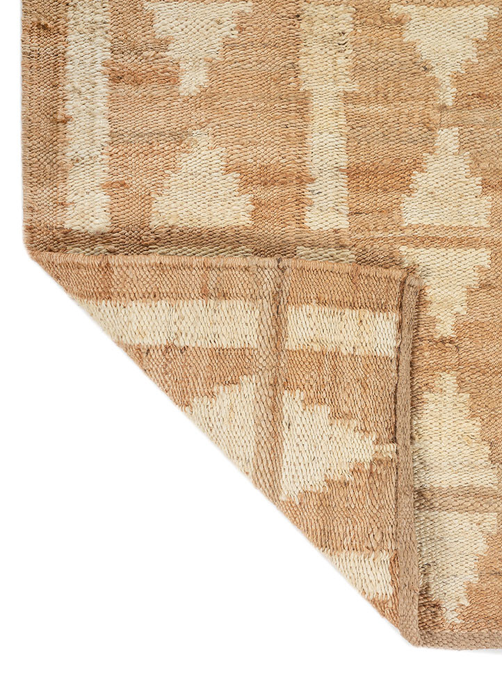 nomadic threads beige and brown jute and hemp flat weaves Rug - Backing Shot nomadic threads beige and brown jute and hemp flat weaves Rug - Backing Shot