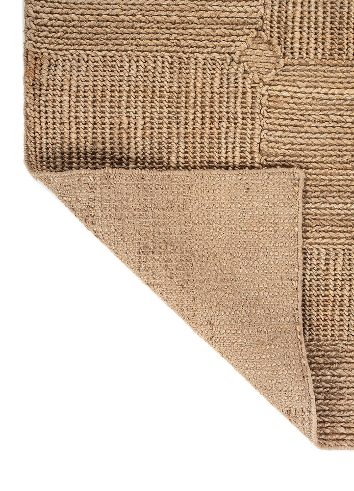 nomadic threads beige and brown jute and hemp flat weaves Rug - Backing Shot nomadic threads beige and brown jute and hemp flat weaves Rug - Backing Shot