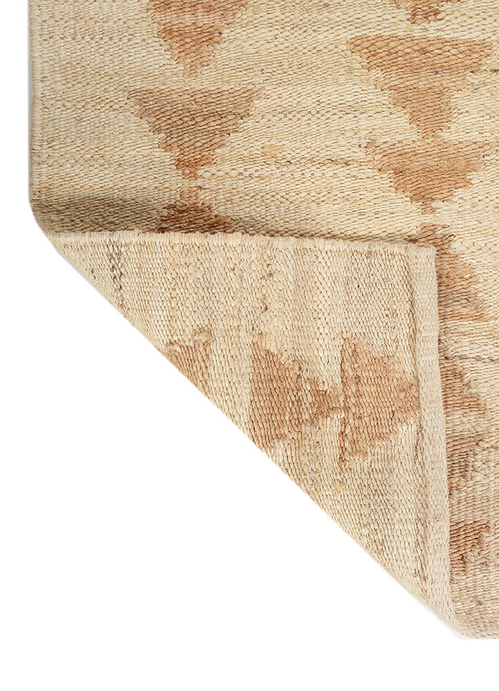 nomadic threads beige and brown jute and hemp flat weaves Rug - Backing Shot