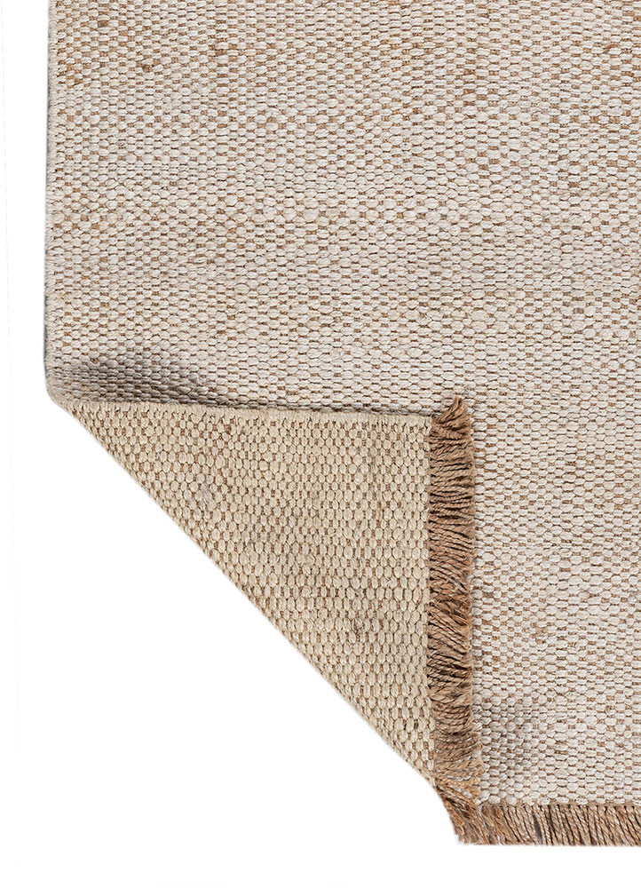 aprezo beige and brown jute and hemp flat weaves Rug - Backing Shot aprezo beige and brown jute and hemp flat weaves Rug - Backing Shot