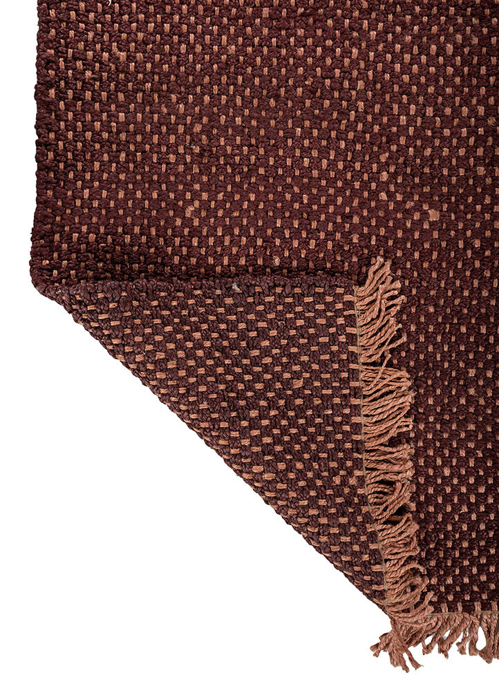 nomadic threads red and orange jute and hemp flat weaves Rug - Backing Shot nomadic threads red and orange jute and hemp flat weaves Rug - Backing Shot