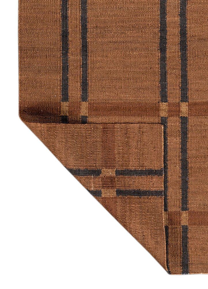 aprezo red and orange jute and hemp flat weaves Rug - Backing Shot aprezo red and orange jute and hemp flat weaves Rug - Backing Shot