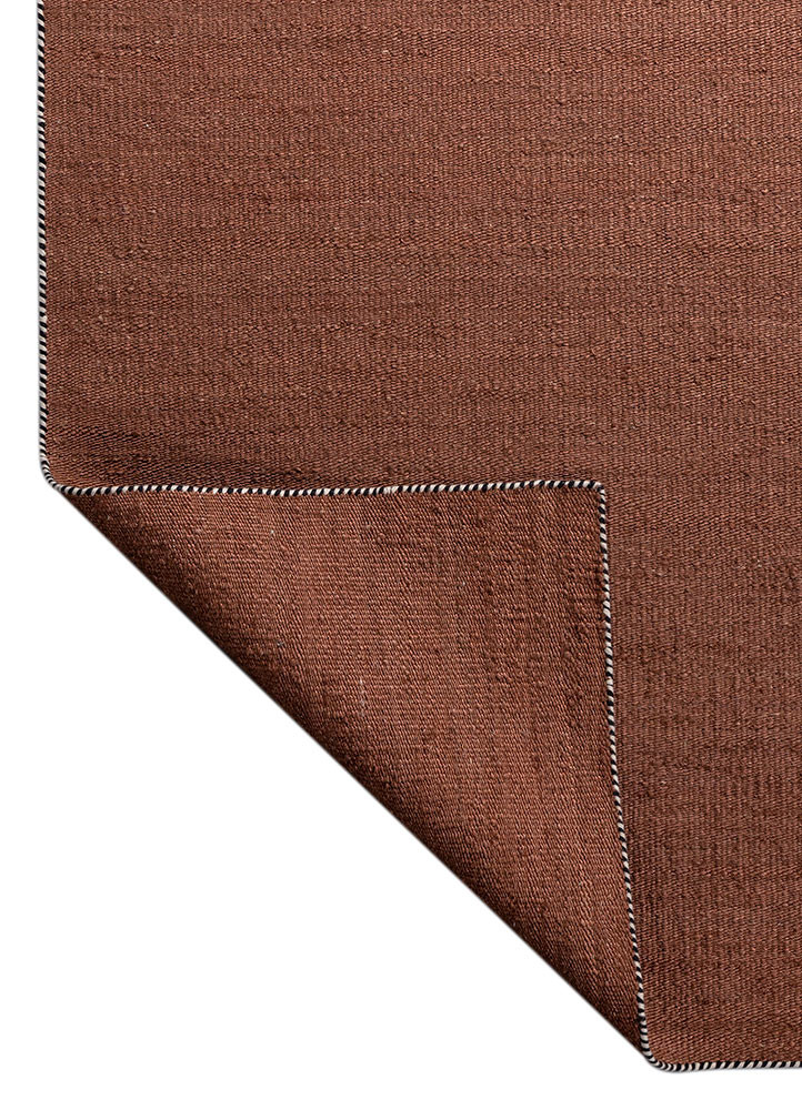 nomadic threads red and orange jute and hemp flat weaves Rug - Backing Shot nomadic threads red and orange jute and hemp flat weaves Rug - Backing Shot