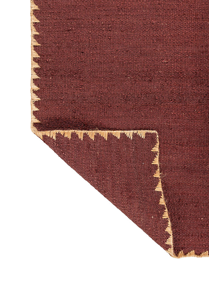 nomadic threads red and orange jute and hemp flat weaves Rug - Backing Shot nomadic threads red and orange jute and hemp flat weaves Rug - Backing Shot