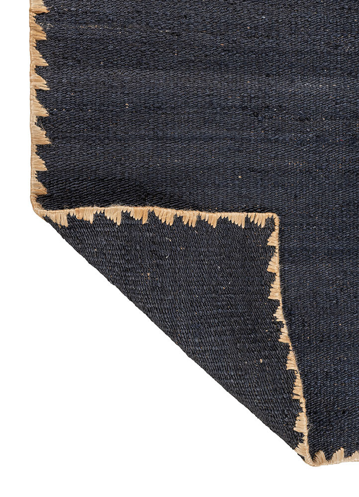 nomadic threads blue jute and hemp flat weaves Rug - Backing Shot nomadic threads blue jute and hemp flat weaves Rug - Backing Shot