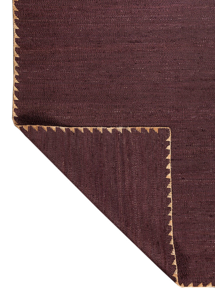 nomadic threads pink and purple jute and hemp flat weaves Rug - Backing Shot nomadic threads pink and purple jute and hemp flat weaves Rug - Backing Shot