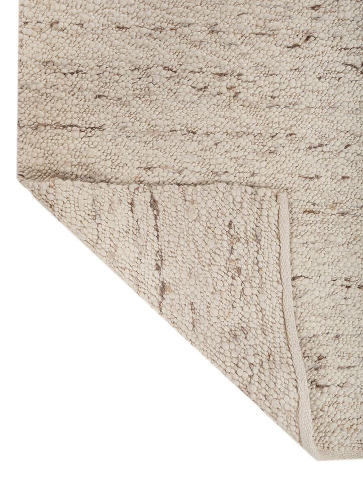 abrash ivory wool flat weaves Rug - Backing Shot abrash ivory wool flat weaves Rug - Backing Shot