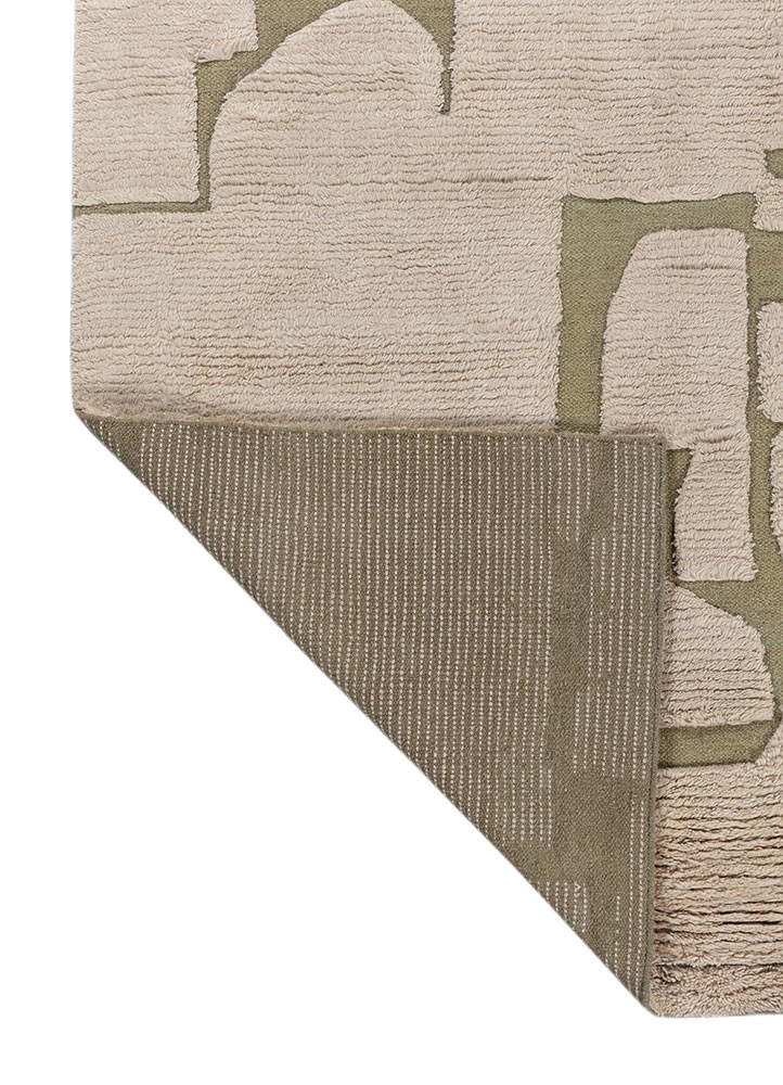 indusbar green wool flat weaves Rug - Backing Shot indusbar green wool flat weaves Rug - Backing Shot