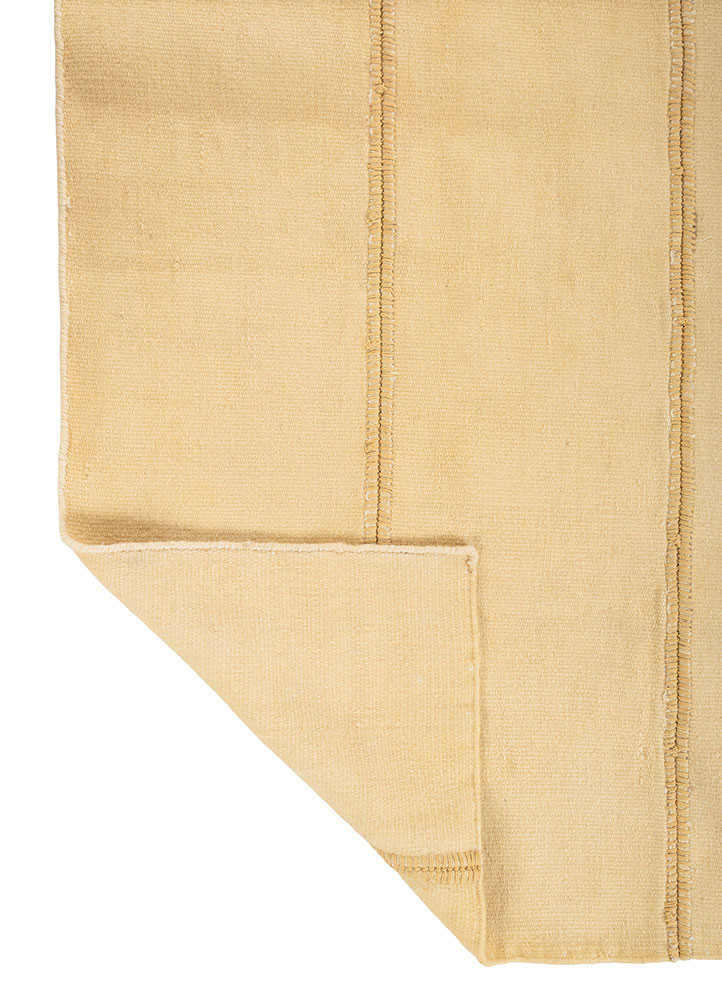 aprezo gold wool flat weaves Rug - Backing Shot