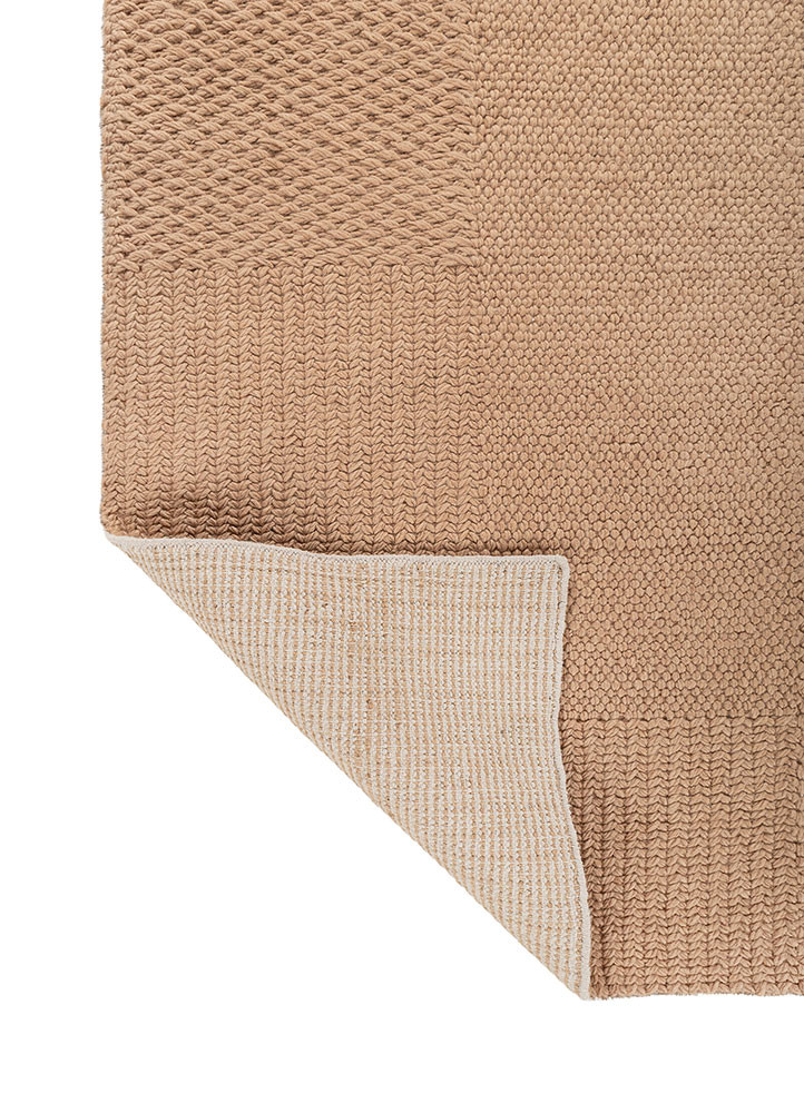 aprezo beige and brown wool flat weaves Rug - Backing Shot aprezo beige and brown wool flat weaves Rug - Backing Shot