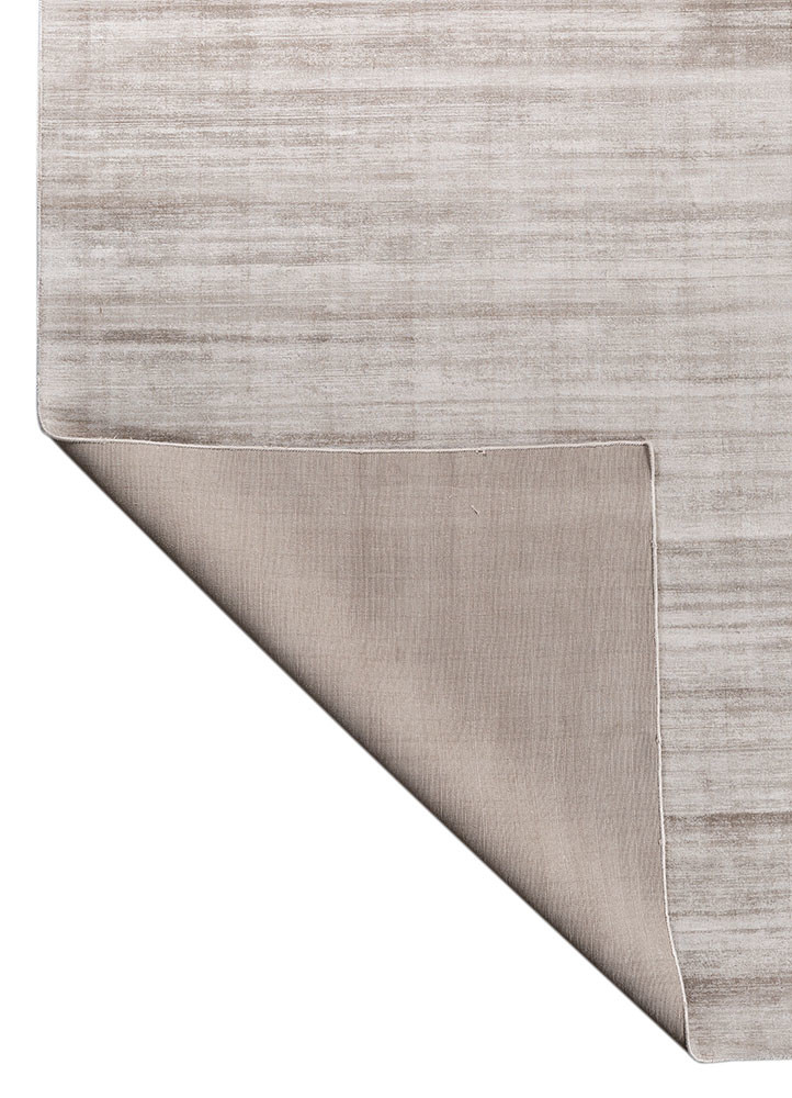 basis grey and black viscose hand loom Rug - Backing Shot basis grey and black viscose hand loom Rug - Backing Shot