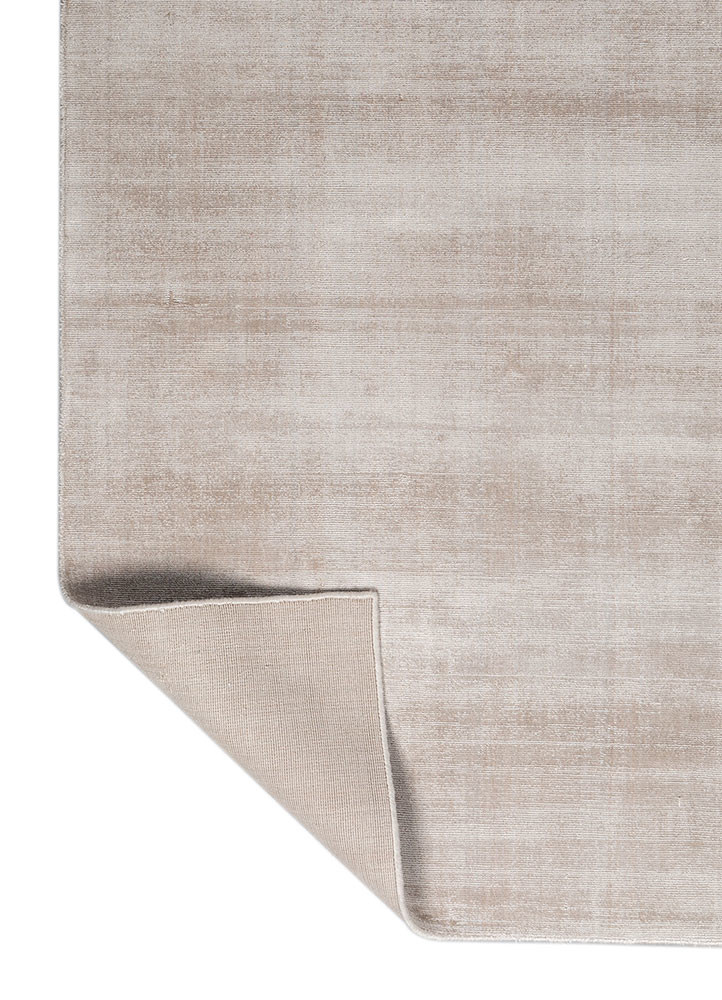 basis grey and black viscose hand loom Rug - Backing Shot basis grey and black viscose hand loom Rug - Backing Shot