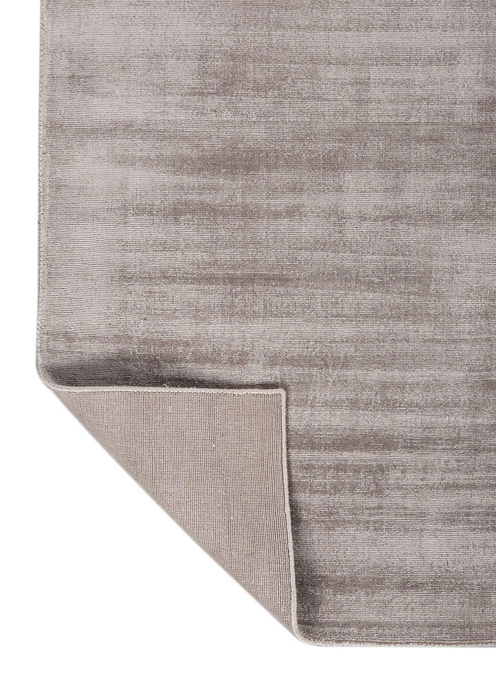 saga grey and black viscose hand loom Rug - Backing Shot saga grey and black viscose hand loom Rug - Backing Shot
