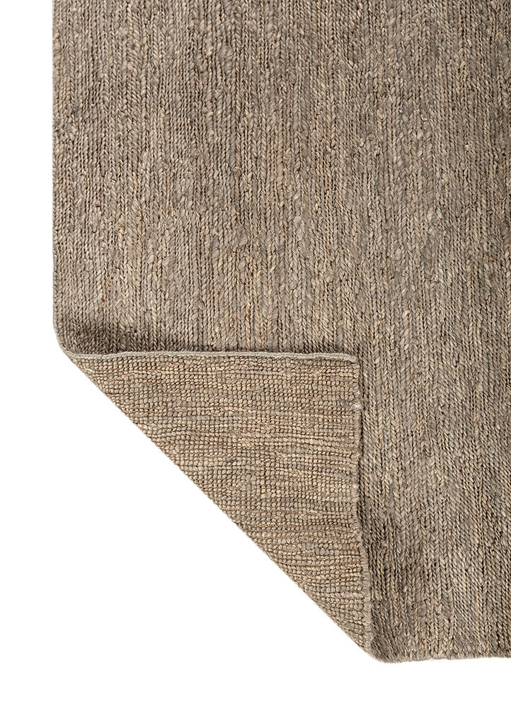 nomadic threads blue jute and hemp hand knotted Rug - Backing Shot