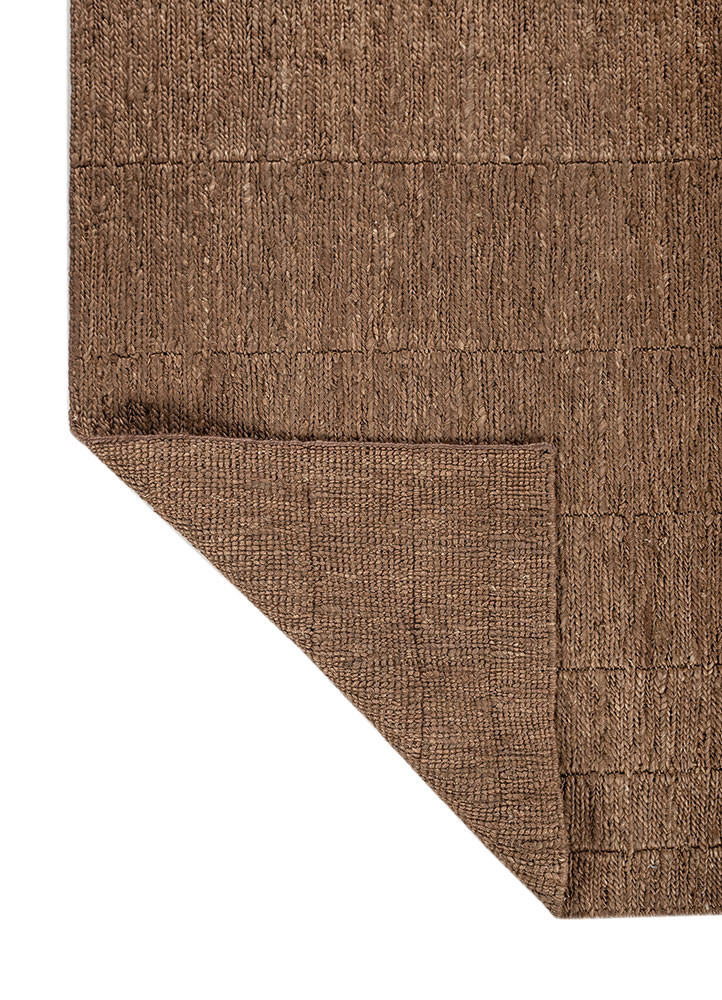 nomadic threads beige and brown jute and hemp hand knotted Rug - Backing Shot nomadic threads beige and brown jute and hemp hand knotted Rug - Backing Shot