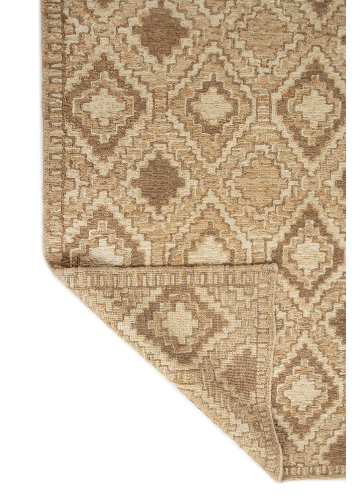 hula beige and brown jute and hemp hand knotted Rug - Backing Shot hula beige and brown jute and hemp hand knotted Rug - Backing Shot