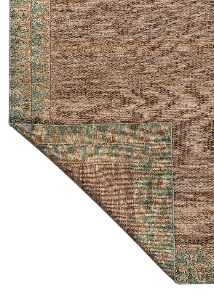 nomadic threads beige and brown jute and hemp hand knotted Rug - Backing Shot nomadic threads beige and brown jute and hemp hand knotted Rug - Backing Shot