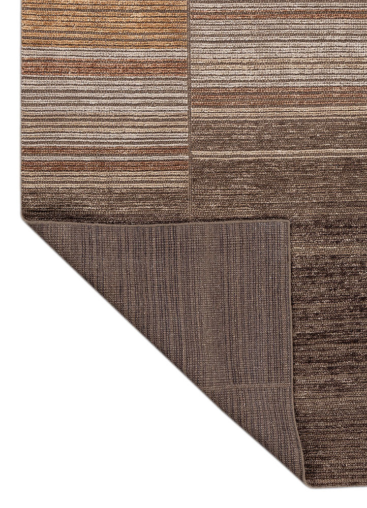 blythe beige and brown wool hand knotted Rug - Backing Shot blythe beige and brown wool hand knotted Rug - Backing Shot