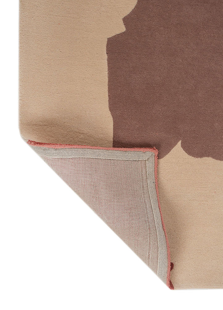 joy red and orange wool and bamboo silk hand tufted Rug - Backing Shot joy red and orange wool and bamboo silk hand tufted Rug - Backing Shot