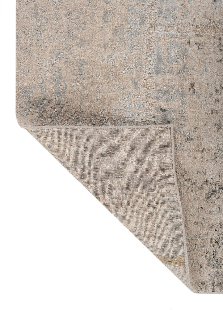 provenance ivory wool and bamboo silk hand knotted Rug - Backing Shot provenance ivory wool and bamboo silk hand knotted Rug - Backing Shot