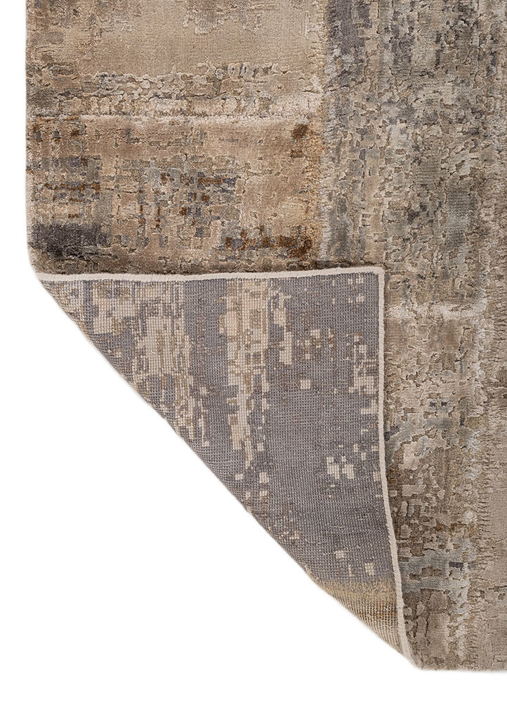 provenance ivory wool and bamboo silk hand knotted Rug - Backing Shot provenance ivory wool and bamboo silk hand knotted Rug - Backing Shot