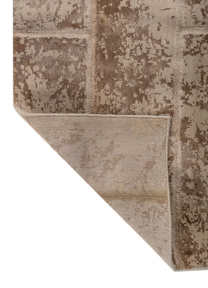 provenance ivory wool and bamboo silk hand knotted Rug - Backing Shot provenance ivory wool and bamboo silk hand knotted Rug - Backing Shot