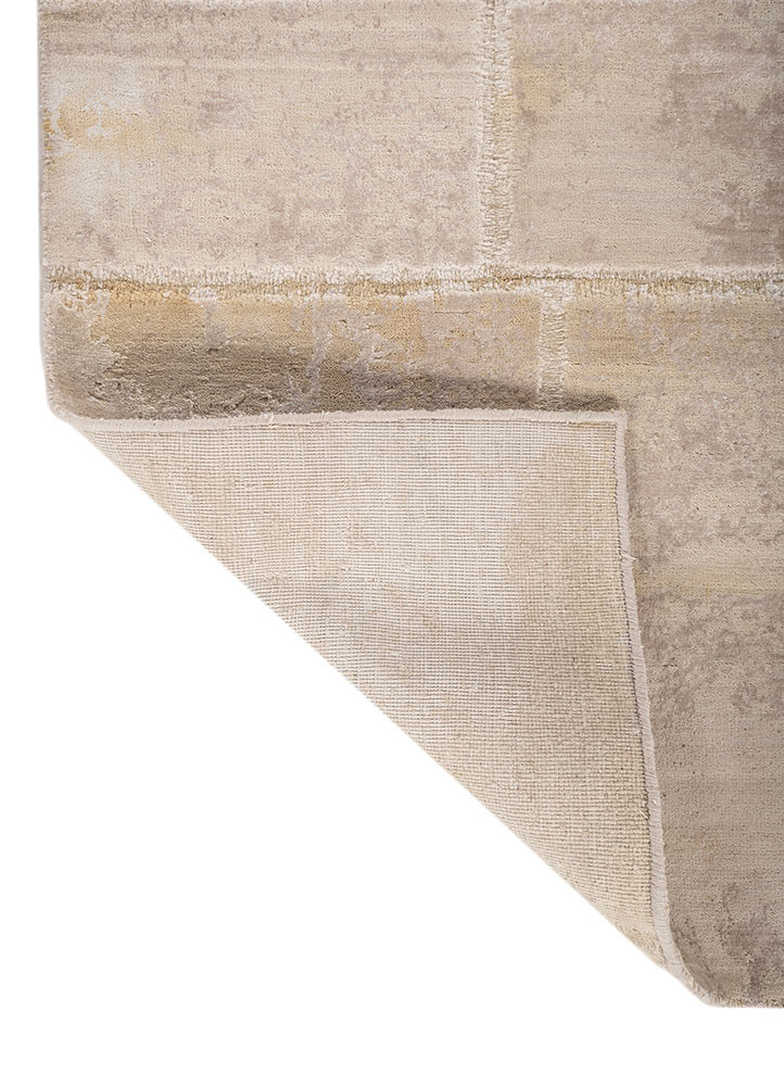 provenance ivory wool and bamboo silk hand knotted Rug - Backing Shot provenance ivory wool and bamboo silk hand knotted Rug - Backing Shot