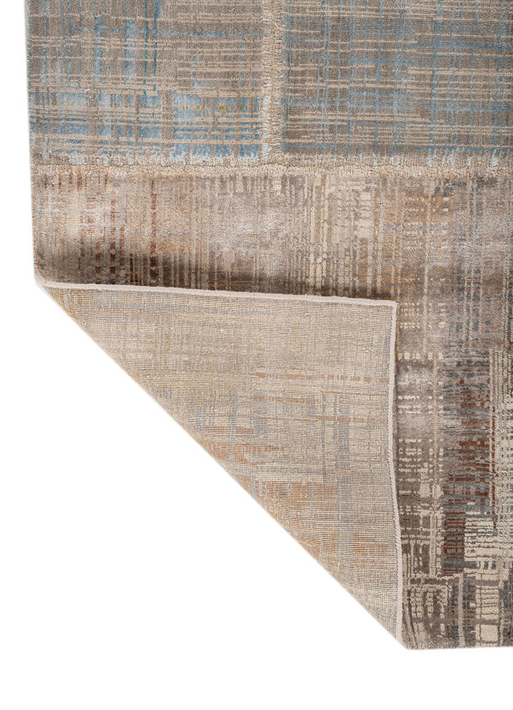 provenance ivory wool and bamboo silk hand knotted Rug - Backing Shot provenance ivory wool and bamboo silk hand knotted Rug - Backing Shot