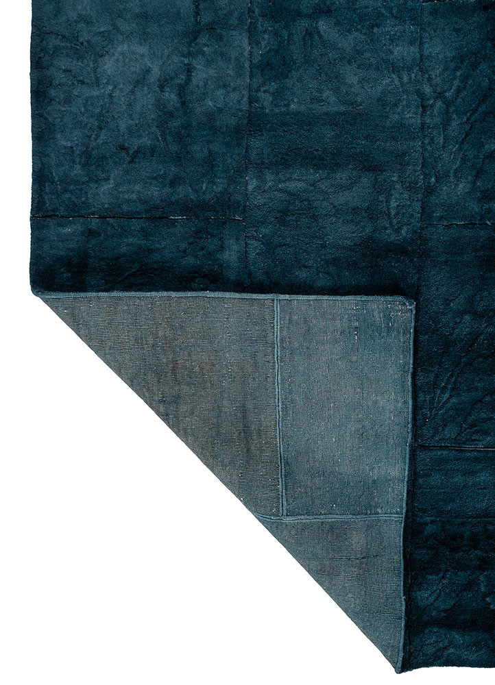 lacuna pink and purple wool hand knotted Rug - Backing Shot lacuna pink and purple wool hand knotted Rug - Backing Shot