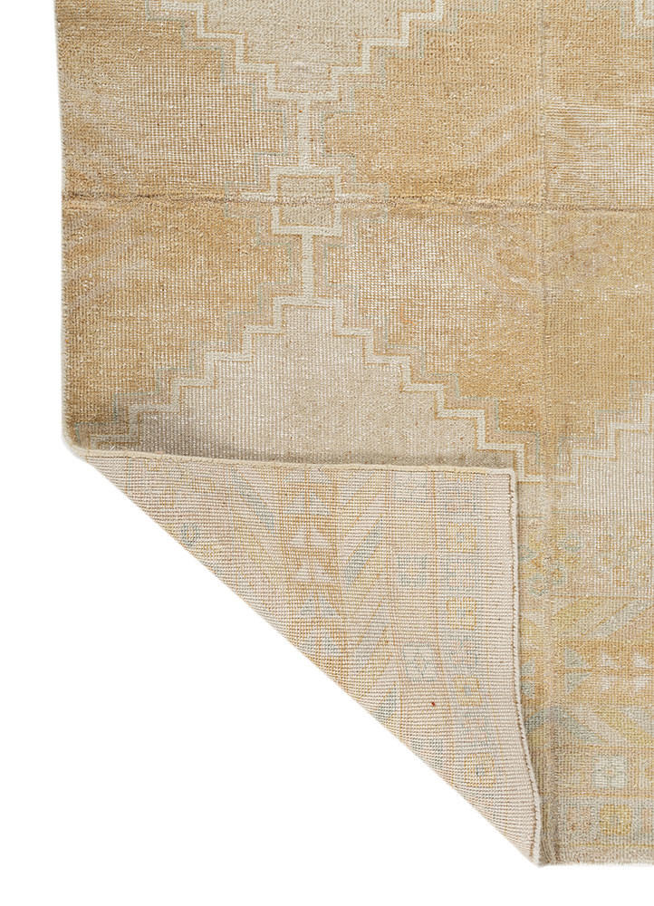 provenance beige and brown wool hand knotted Rug - Backing Shot provenance beige and brown wool hand knotted Rug - Backing Shot