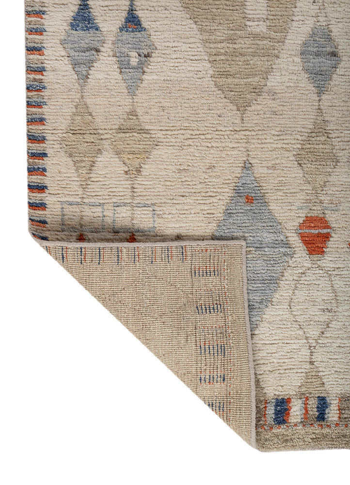 manifest ivory wool hand knotted Rug - Backing Shot manifest ivory wool hand knotted Rug - Backing Shot