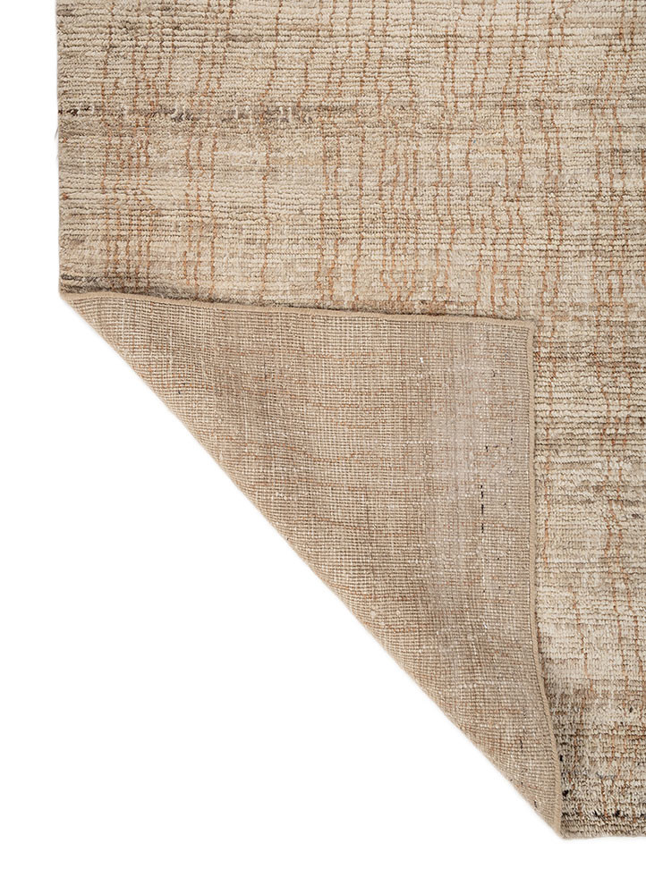manifest beige and brown afghan wool hand knotted Rug - Backing Shot manifest beige and brown afghan wool hand knotted Rug - Backing Shot