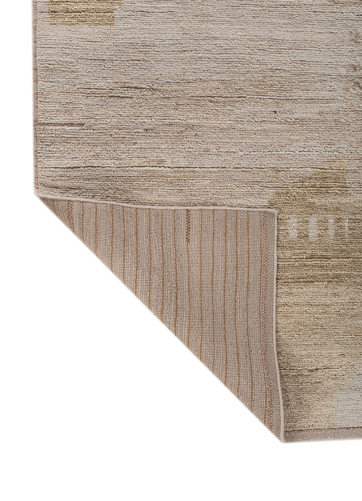 blythe gold wool hand knotted Rug - Backing Shot blythe gold wool hand knotted Rug - Backing Shot