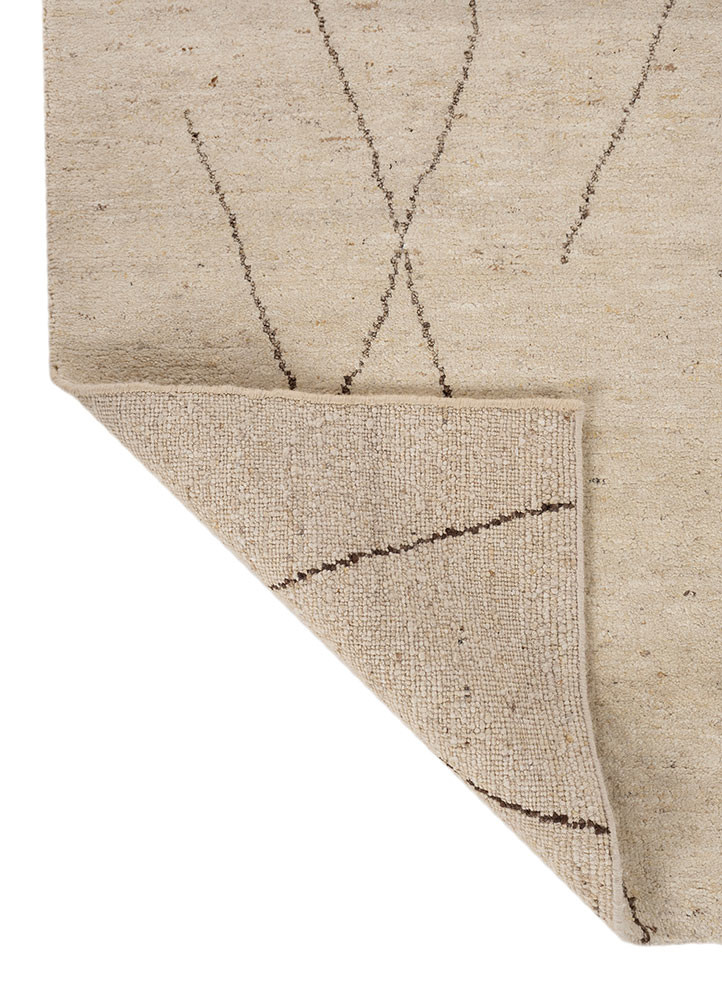manifest ivory wool hand knotted Rug - Backing Shot manifest ivory wool hand knotted Rug - Backing Shot