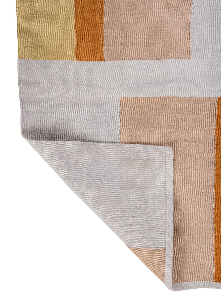 indusbar ivory polyester flat weaves Rug - Backing Shot indusbar ivory polyester flat weaves Rug - Backing Shot