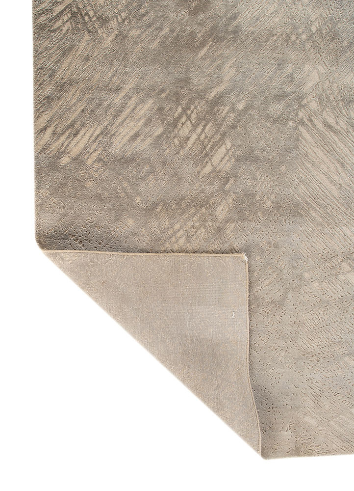 free verse by kavi ivory wool and silk hand knotted Rug - Backing Shot free verse by kavi ivory wool and silk hand knotted Rug - Backing Shot