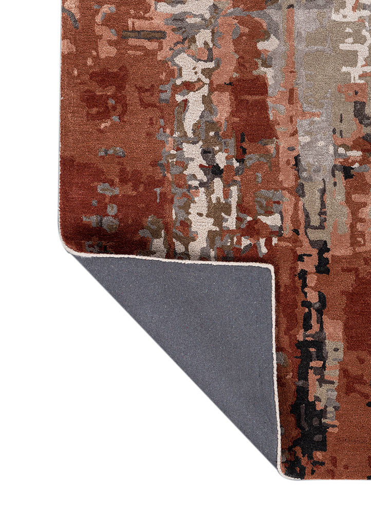 genesis ivory wool and viscose hand tufted Rug - Backing Shot genesis ivory wool and viscose hand tufted Rug - Backing Shot