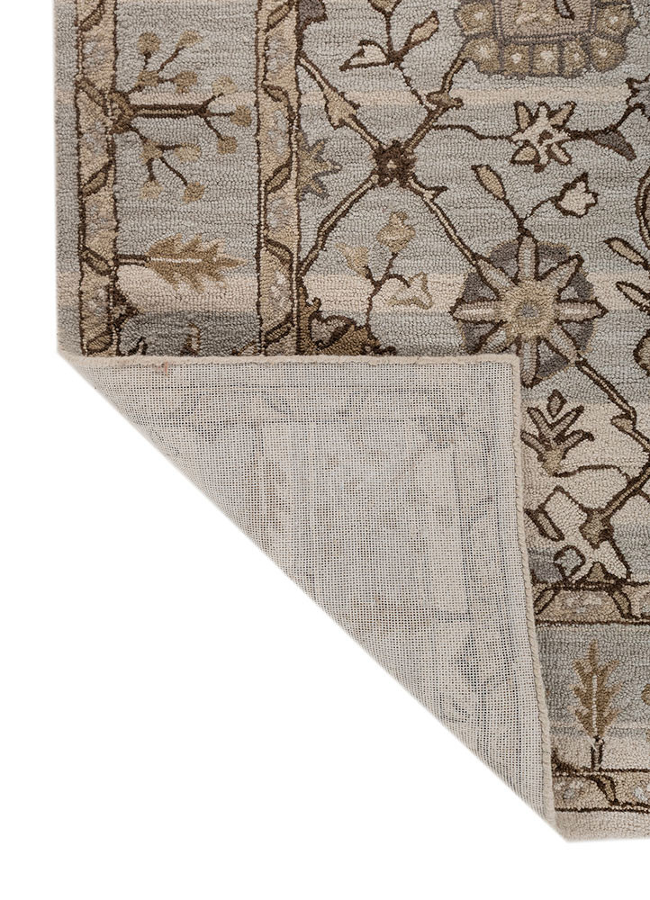 mythos ivory wool hand tufted Rug - Backing Shot mythos ivory wool hand tufted Rug - Backing Shot