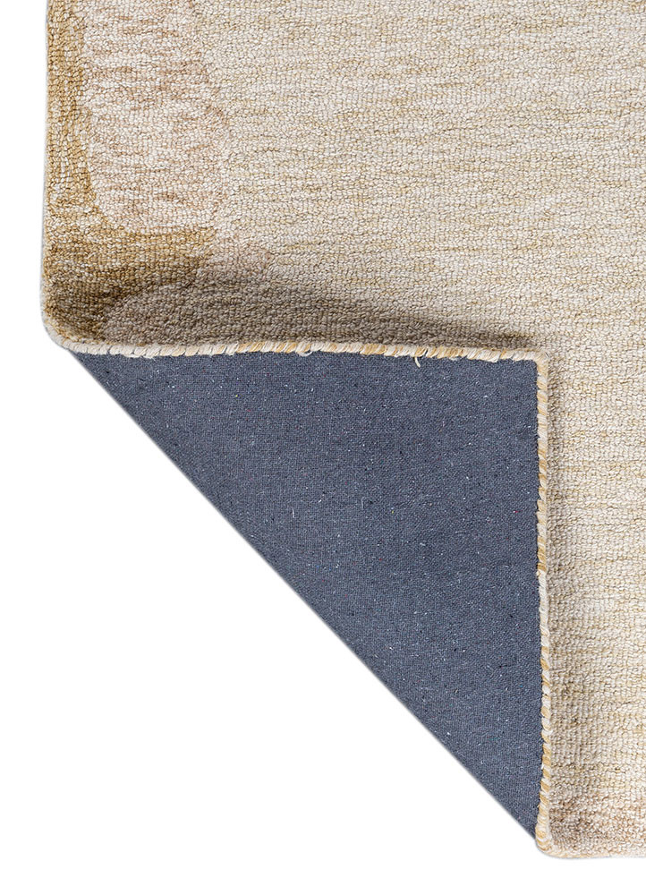 pathways gold wool hand tufted Rug - Backing Shot pathways gold wool hand tufted Rug - Backing Shot