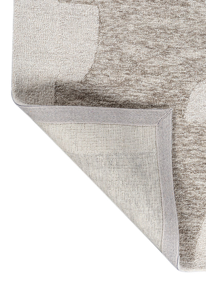 pathways ivory wool hand tufted Rug - Backing Shot pathways ivory wool hand tufted Rug - Backing Shot