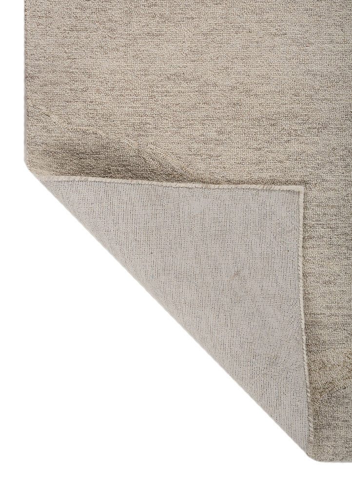 pathways grey and black wool hand tufted Rug - Backing Shot