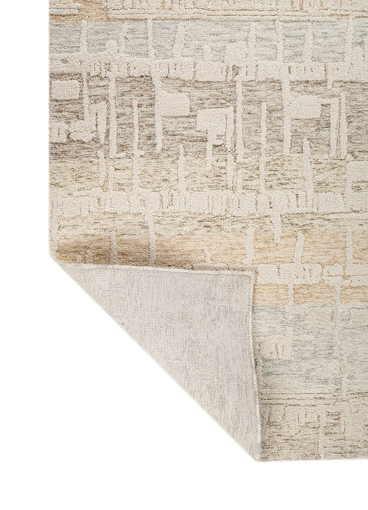pathways blue wool hand tufted Rug - Backing Shot pathways blue wool hand tufted Rug - Backing Shot