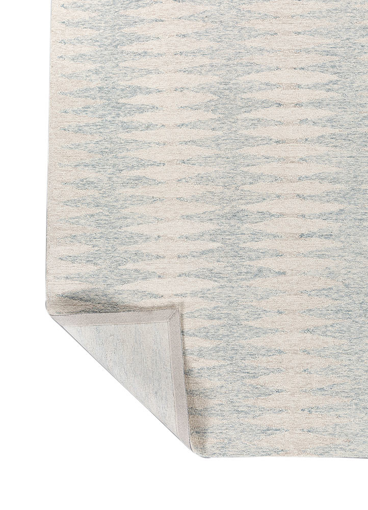 modo ivory wool hand tufted Rug - Backing Shot modo ivory wool hand tufted Rug - Backing Shot