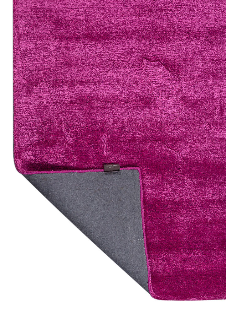 white noise pink and purple wool and viscose hand tufted Rug - Backing Shot white noise pink and purple wool and viscose hand tufted Rug - Backing Shot