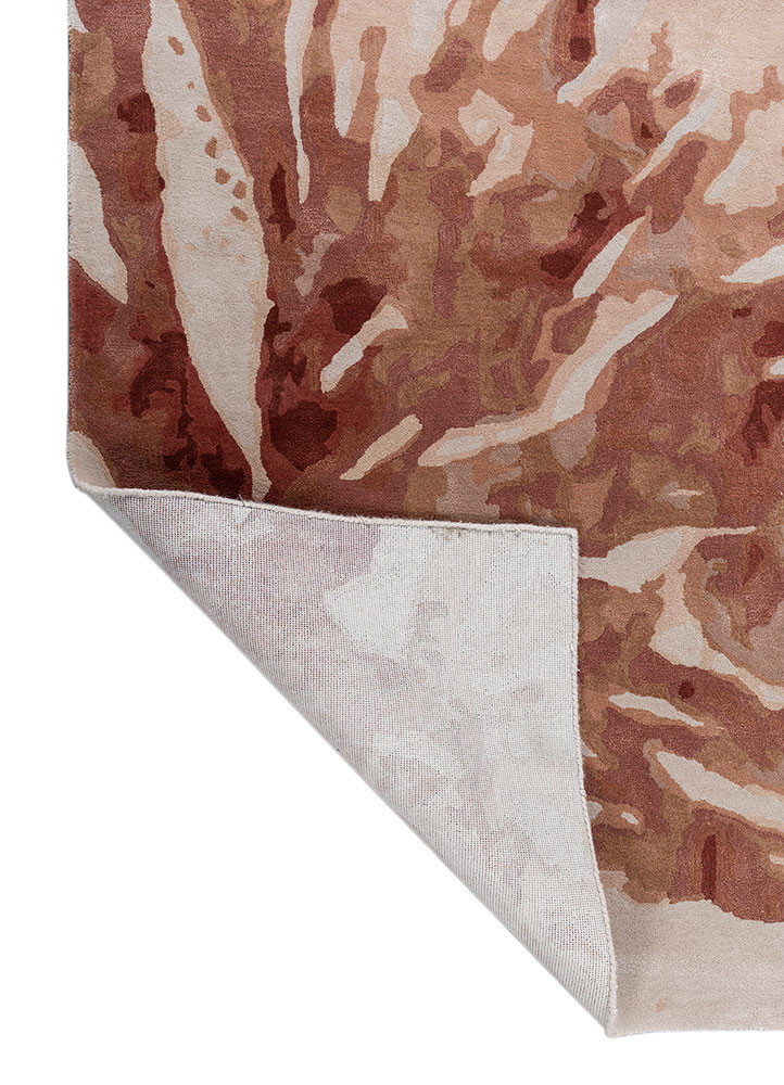 aurelia ivory wool and viscose hand tufted Rug - Backing Shot aurelia ivory wool and viscose hand tufted Rug - Backing Shot