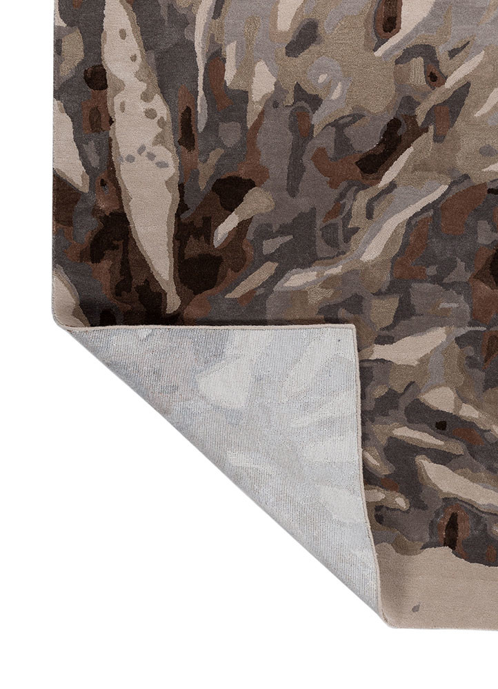 aurelia ivory wool and viscose hand tufted Rug - Backing Shot aurelia ivory wool and viscose hand tufted Rug - Backing Shot