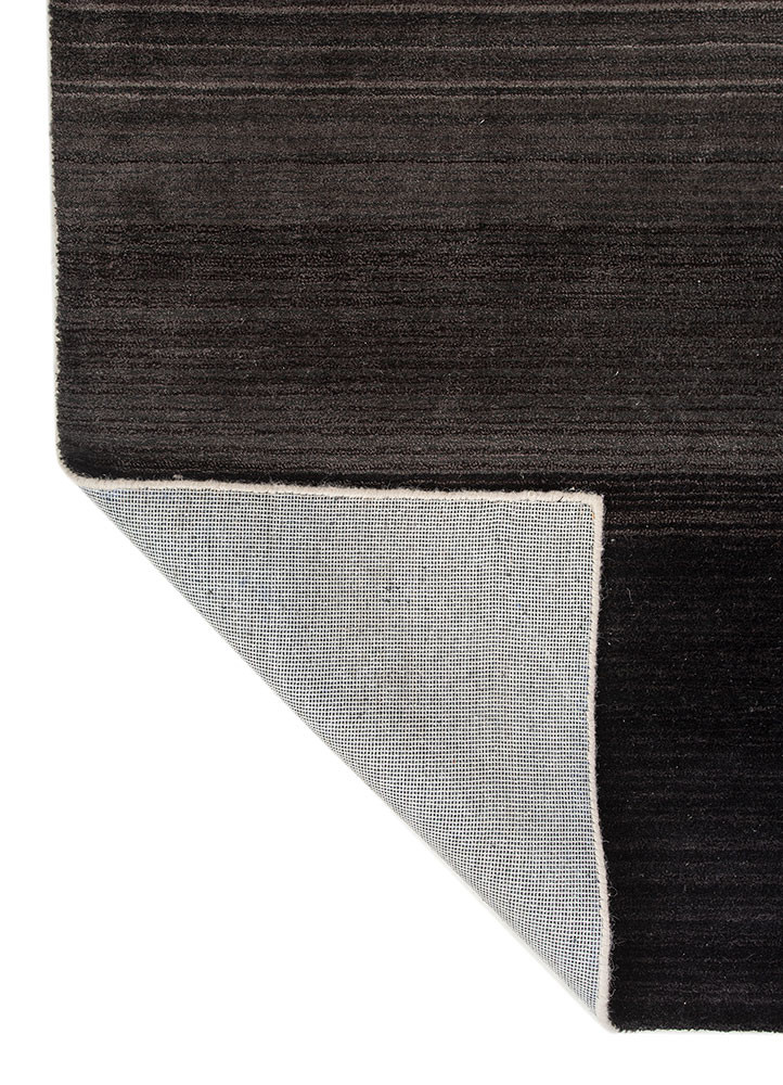 white noise ivory wool and viscose hand tufted Rug - Backing Shot