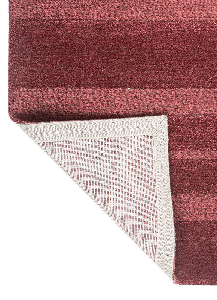 cera red and orange wool and viscose hand tufted Rug - Backing Shot cera red and orange wool and viscose hand tufted Rug - Backing Shot