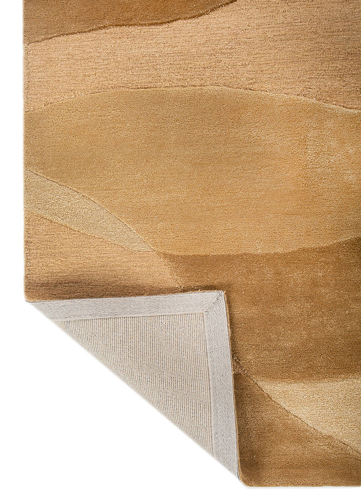 cera gold wool and viscose hand tufted Rug - Backing Shot cera gold wool and viscose hand tufted Rug - Backing Shot